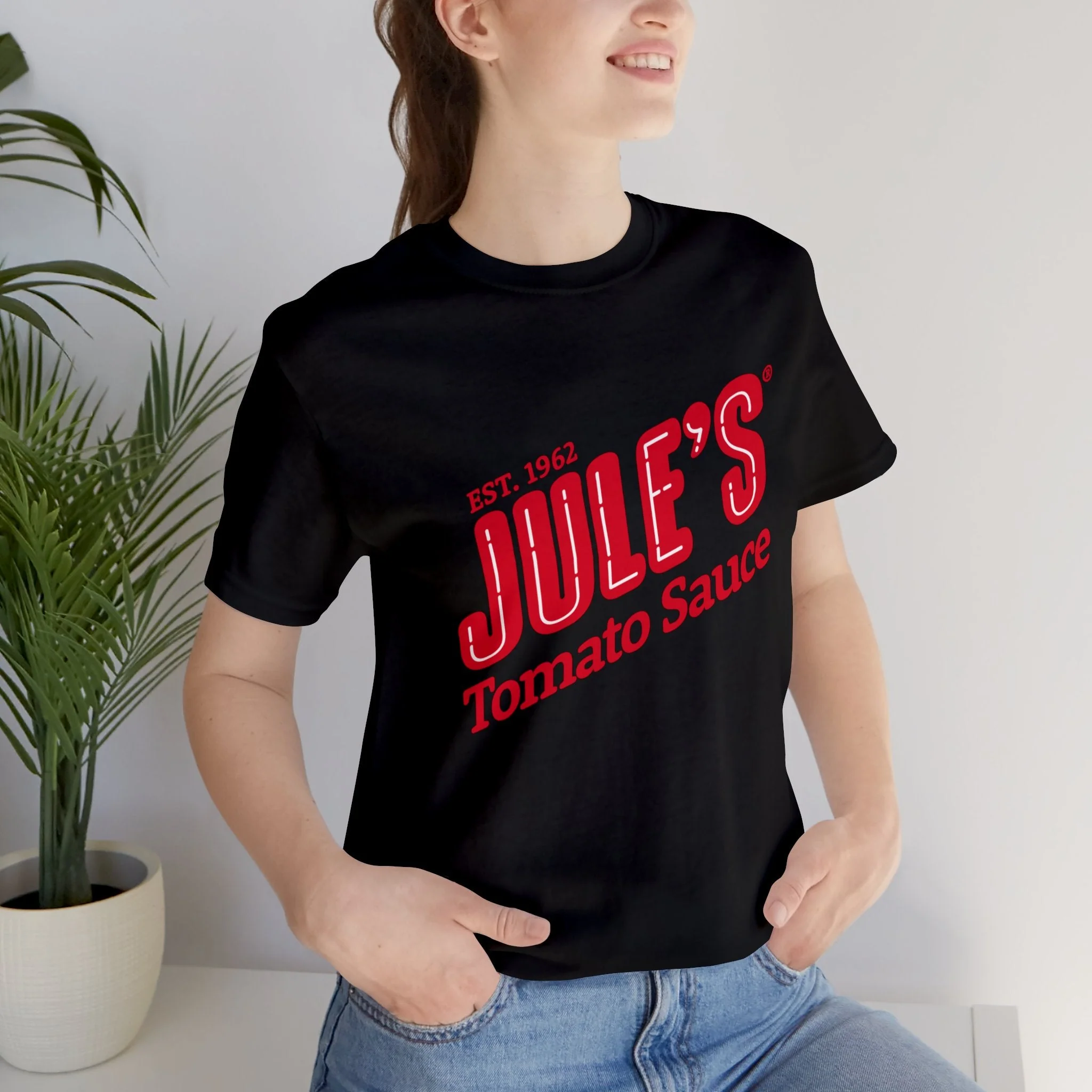 Jule's Red Logo T-Shirt - Image 8